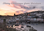 BX24 Sunset at Brixham as Santa arrives