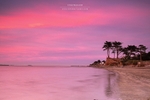 Pink sunset on Burrow Beach, Sutton
