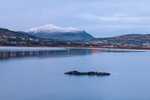 Snow capped Raghtin More and Raghtin Beg