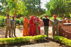 JodhpurBalsamand Lake Garden workers