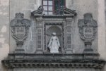 Façade sculpture & coat of arms