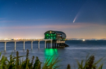z3657 Comet Neowise over Bembridge Lifeboat Station