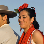 Couple Smiling Seville Andalusia Spain
