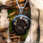 Sold jpai 173 Whitby Jet & Ammonite Inlay