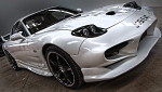 Modified Car in White.