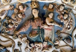 St. Dominic family tree, top; Our Lady of the Rosary, closeup