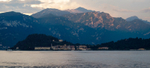 Bellagio at dusk from Cadenabbia