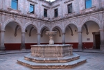 Querétaro, Querétaro, Santiago, cloister & fountain