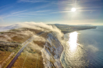 z3293 Flowing Fog over West Wight