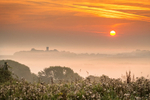 z3105 Misty Sunrise over Godshill