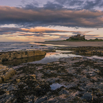 Summer sunset at Bamburgh