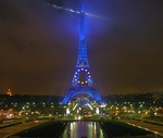 La Tour Eiffel, blue