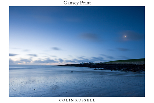 Gansey point and half moon, 30 minutes before sunrise.
