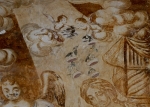 E wall mural, Nativity of the Virgin, detail, angels