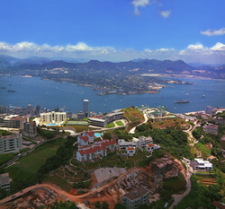 KM-38 Over the Peak, Strawberry Hill  & Harbour - 1975