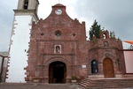 Façade, bell-tower & capilla abierta