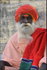 India Porbandar holy man in park sitting