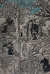 N wall mural, Augustinian Eremitic Life, detail