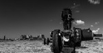   Old Engine Dungeness black and white 4525