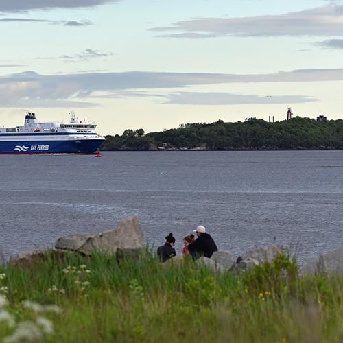 A view towards Partridge Island from the South End of Saint John, New Brunswick, Canada.