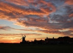 Fire Sky - Cley Mill