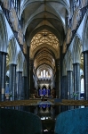 Salisbury Cathedral from the Font