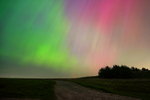 The Northern Lights Over Winter Hill