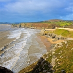 Three Cliffs Bay, Gower EDC236     SORRY CARDS OUT OF STOCK