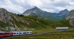 Bernina Express heading to St. Moritz