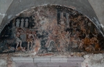 Lower cloister walk, testera lunette mural