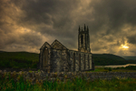 Sunset at old Dunlewey Church