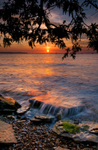 z1875 Sunset, Binstead Beach
