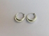 Silver hoop earrings.   £23.00