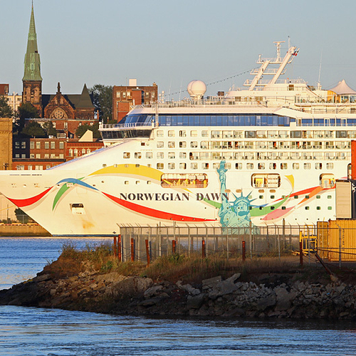 The Norwegian Dawn docked @ Saint John, NB
