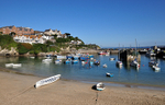 Tranquil morning at Newquay Harbour