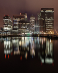 Canary Wharf reflections in Blackwall Basin (1)