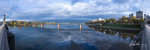 Walnut St Bridge Sunrise Panoramic