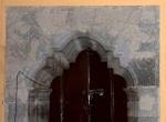 Santa Cruz, sacristy door, mixtilinear arch