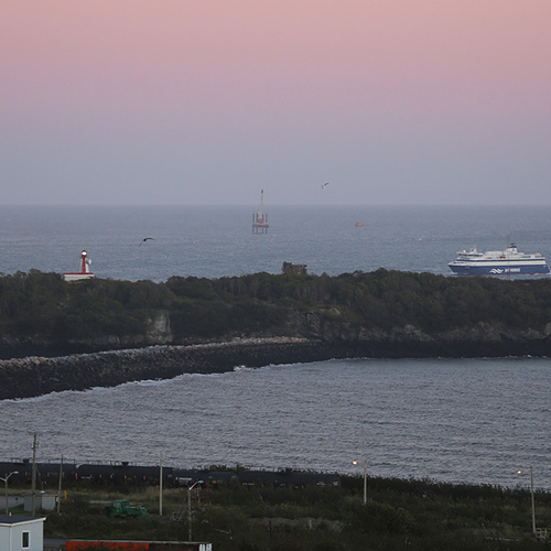 The Fundy Rose passes by historic Partridge Island and on it's daily crossing between Digby, NS & Saint John, NB.