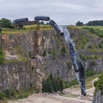 Full train crash stunt, composite image 4