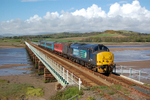 JL 29.5.15 37419 & 37611 2C34 14.35 Carlisle - Barrow, Eskmeal Viaduct
