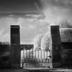 Entrance Gate,Infrared (square format)