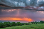 z3063 Storm at Sunrise over Sandown Bay