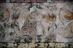 Lower cloister walk, frieze mural detail