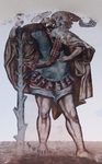 Nave wall mural, St. Christopher