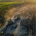 Quarry in evening light