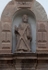 San Andrés, façade portal, pediment sculpture, St. Andrew