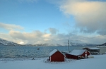 Ullsfjorden at Svensby, Troms, north Norway