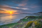z3013 Winter Sunset, Compton bay