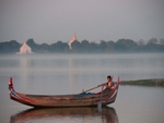 Boatman on Mandalay Lake